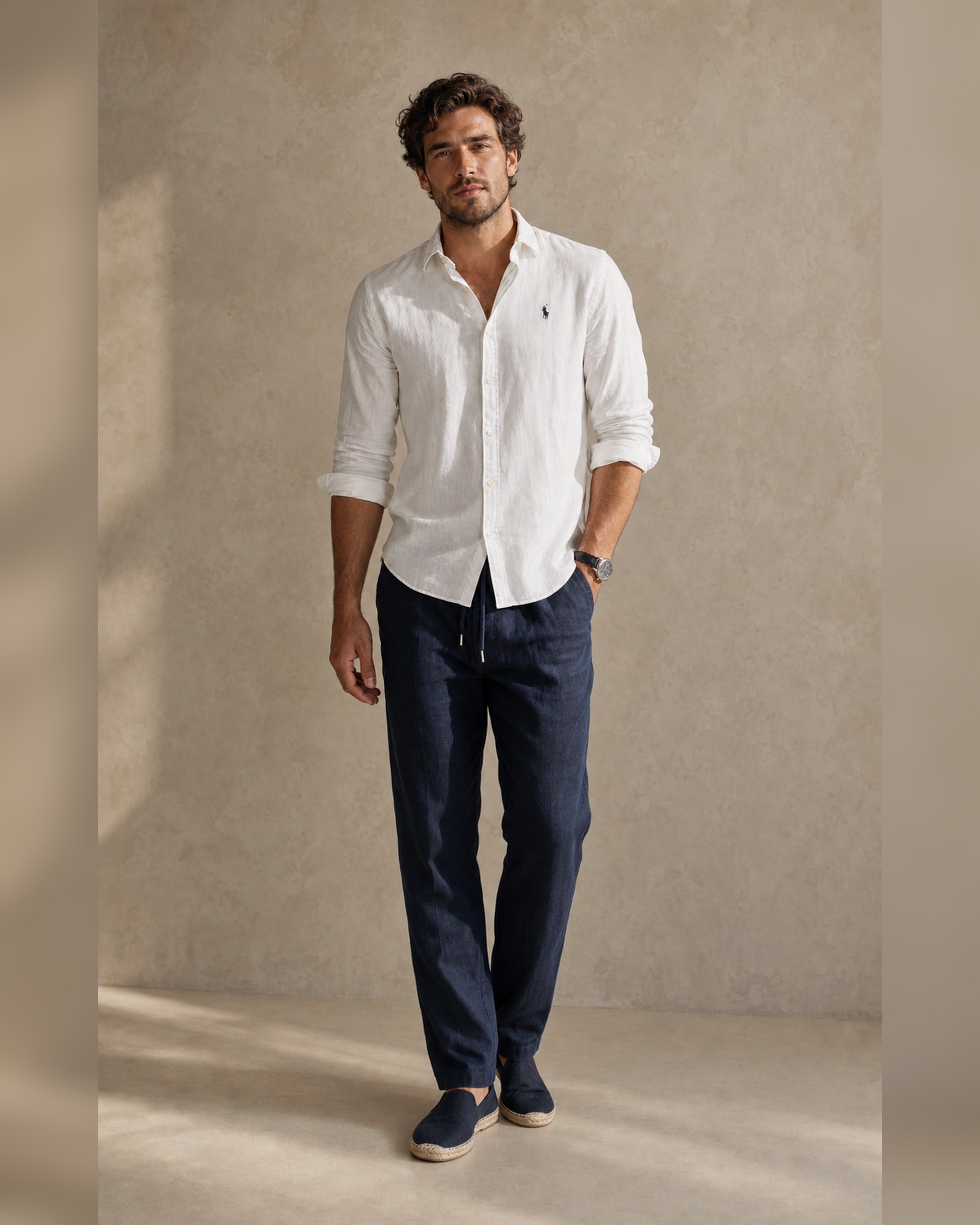 Polo Ralph Lauren Linen Shirt — White