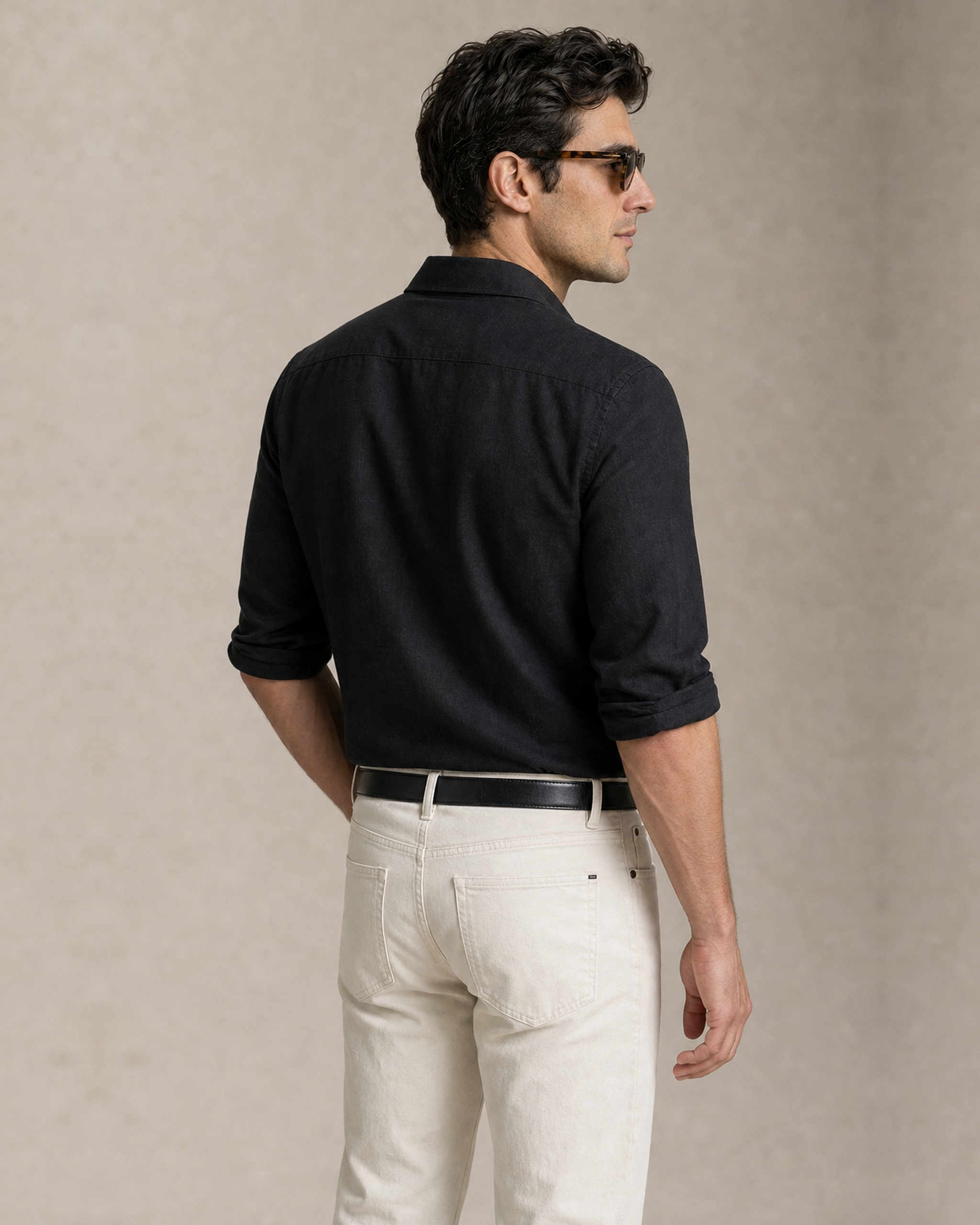 HUGO Textured Shirt — Black
