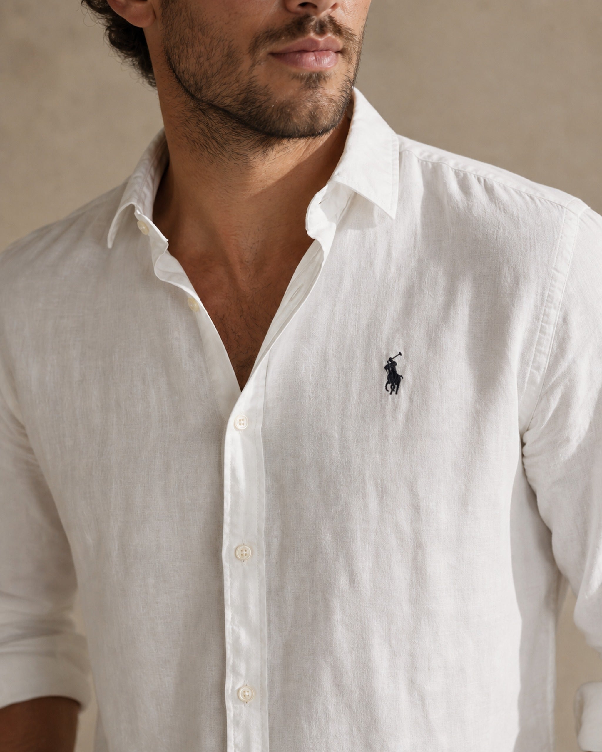 Polo Ralph Lauren Linen Shirt — White
