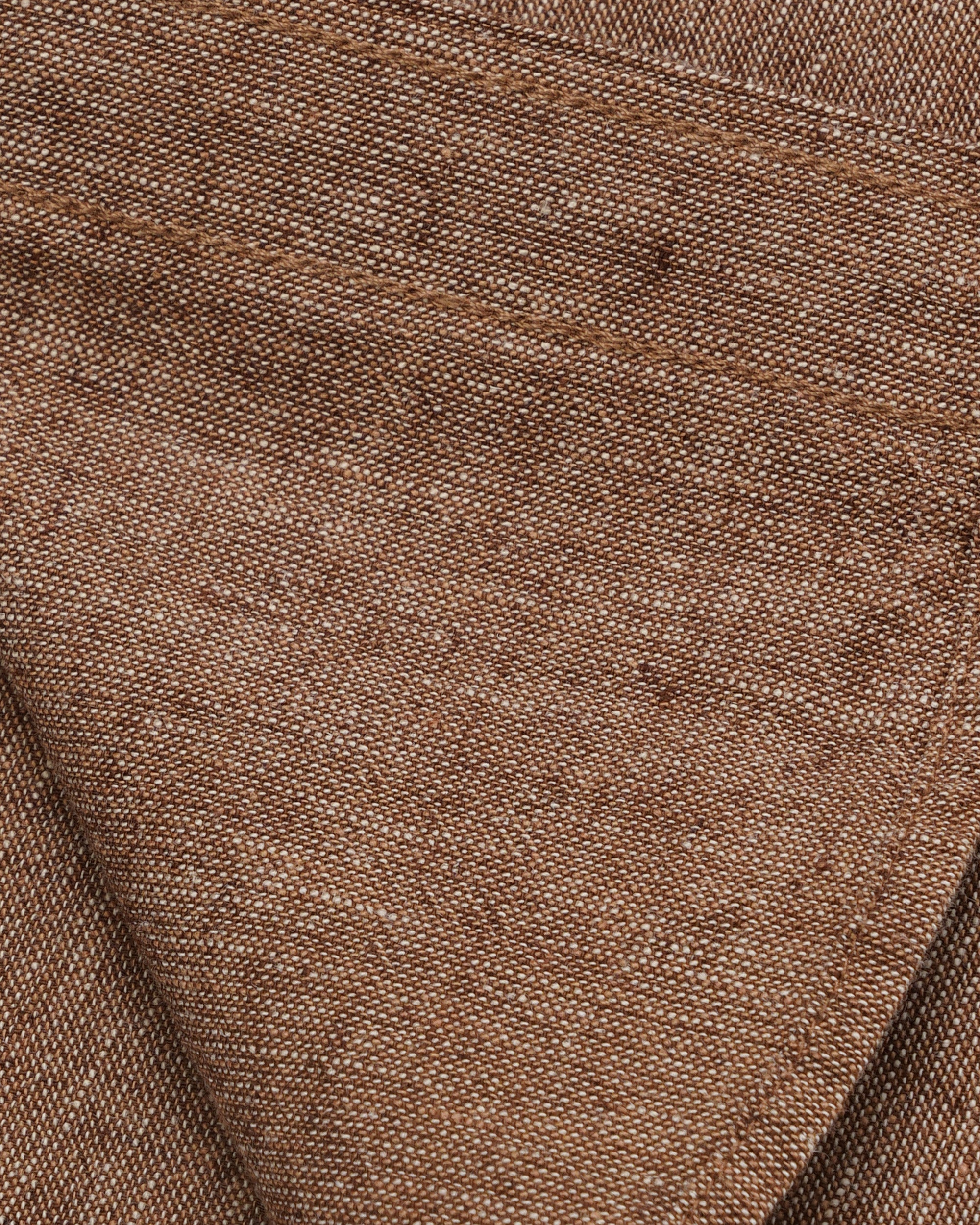 Dockers Slub Linen Shirt — Brown