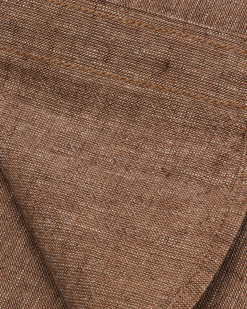 Dockers Slub Linen Shirt — Brown