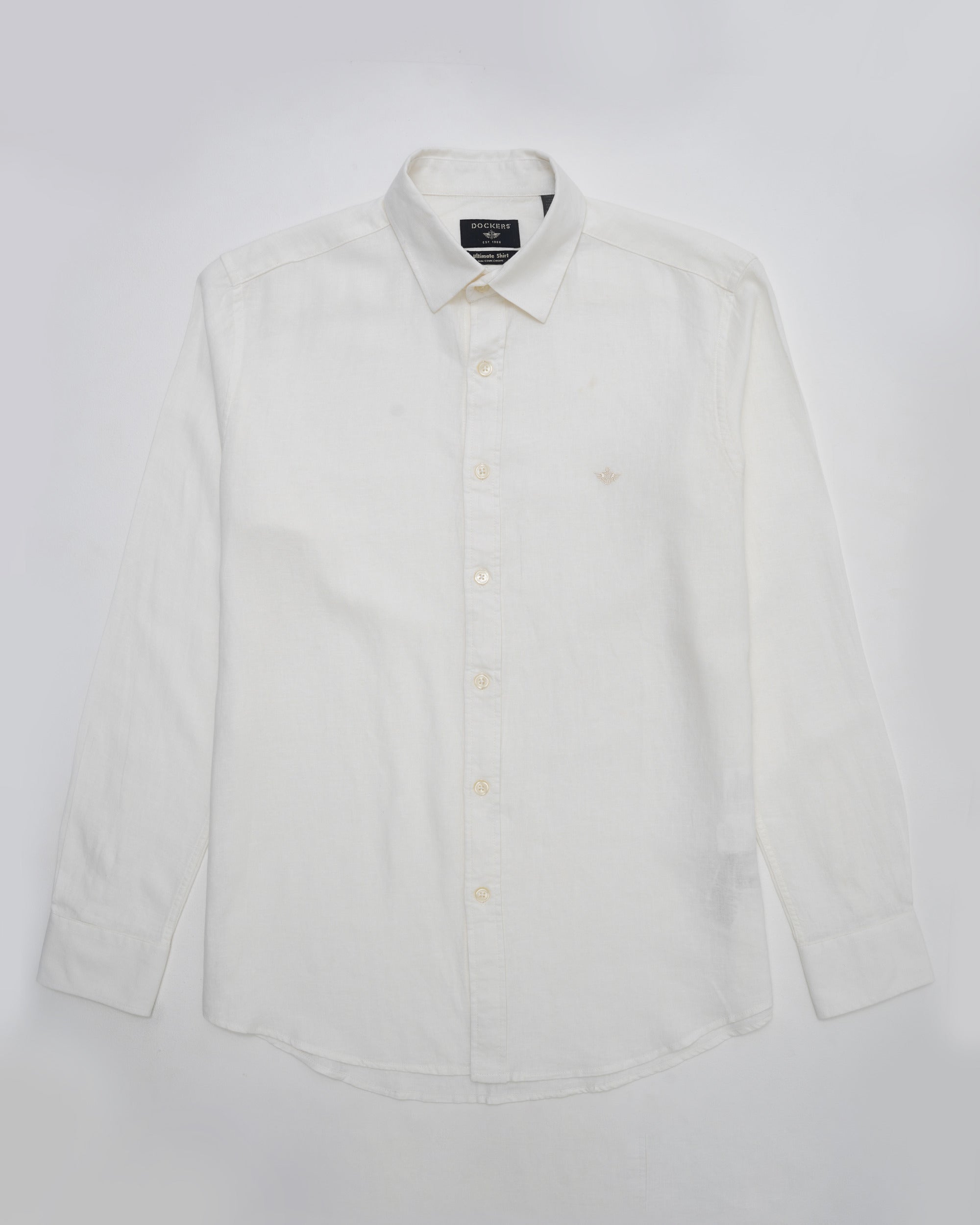 Dockers Slub Linen Shirt — White
