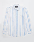 Dockers Vertical Stripe Shirt — Light Blue