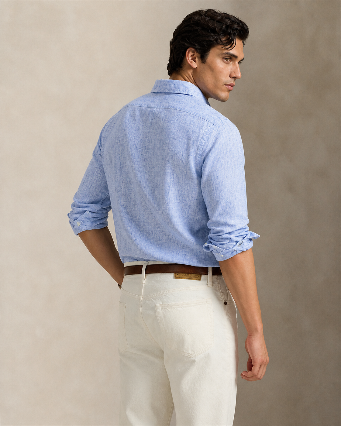 HUGO Textured Shirt — Light Blue