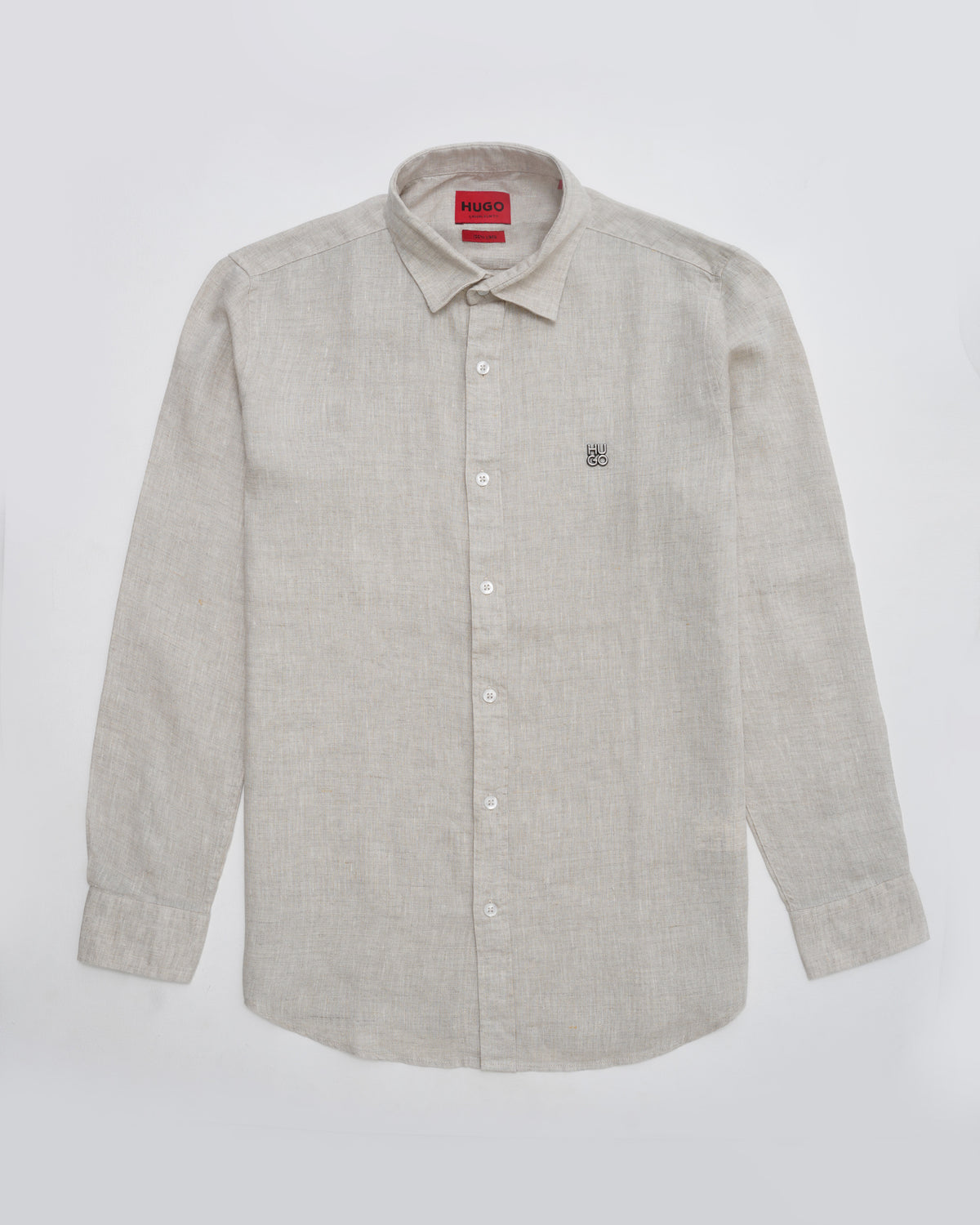 HUGO Textured Shirt — Beige