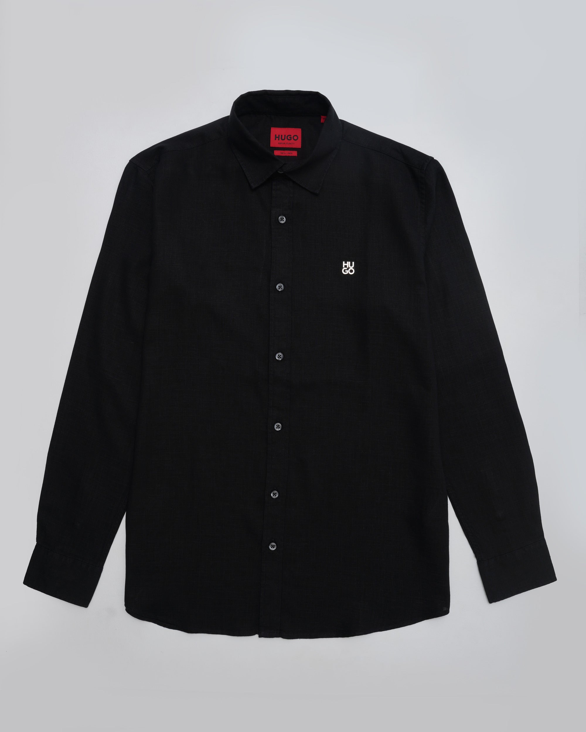 HUGO Textured Shirt — Black