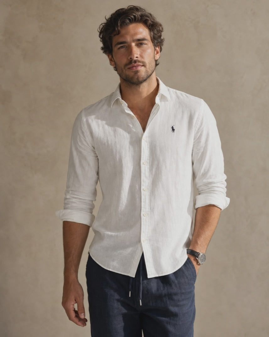 Polo Ralph Lauren Linen Shirt — White