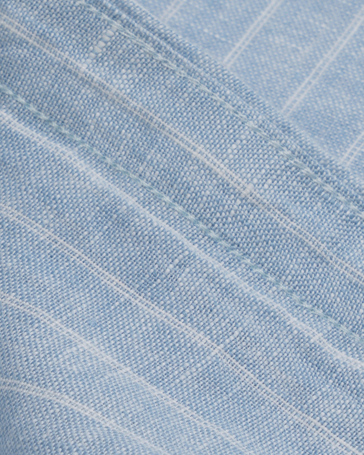 Polo Ralph Lauren Linen Shirt — Sky Blue Pinstripe