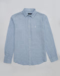 Polo Ralph Lauren Linen Shirt — Sky Blue Pinstripe